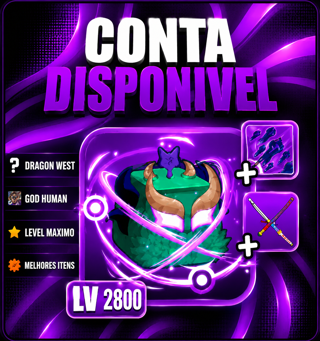 🐲 DRAGON EAST FRUIT + GODHUMAN + LEVEL MÁXIMO